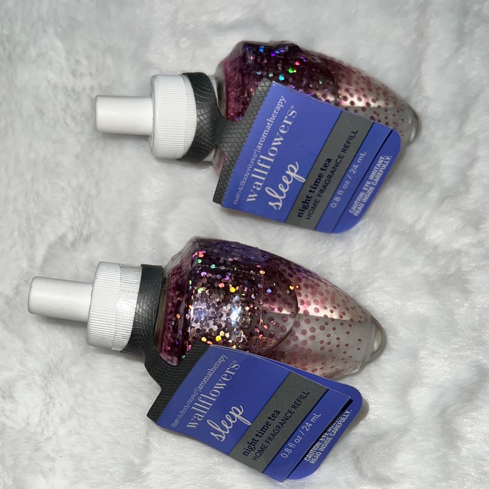 NIGHT TIME TEA Wallflowers Sleep Nightlight Plug-In Refills by Bath & Body Works - Picture 7 of 10